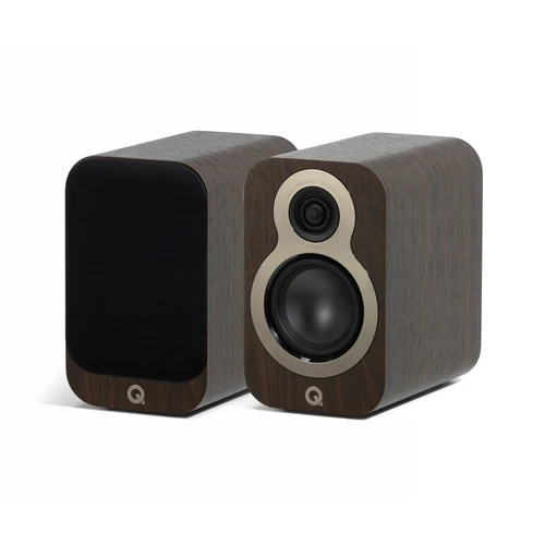 Q Acoustics 3010c Bookshelf Speaker Pair Walnut