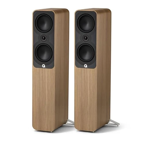 Q Acoustics 5050 floorstanding speakers in Oak
