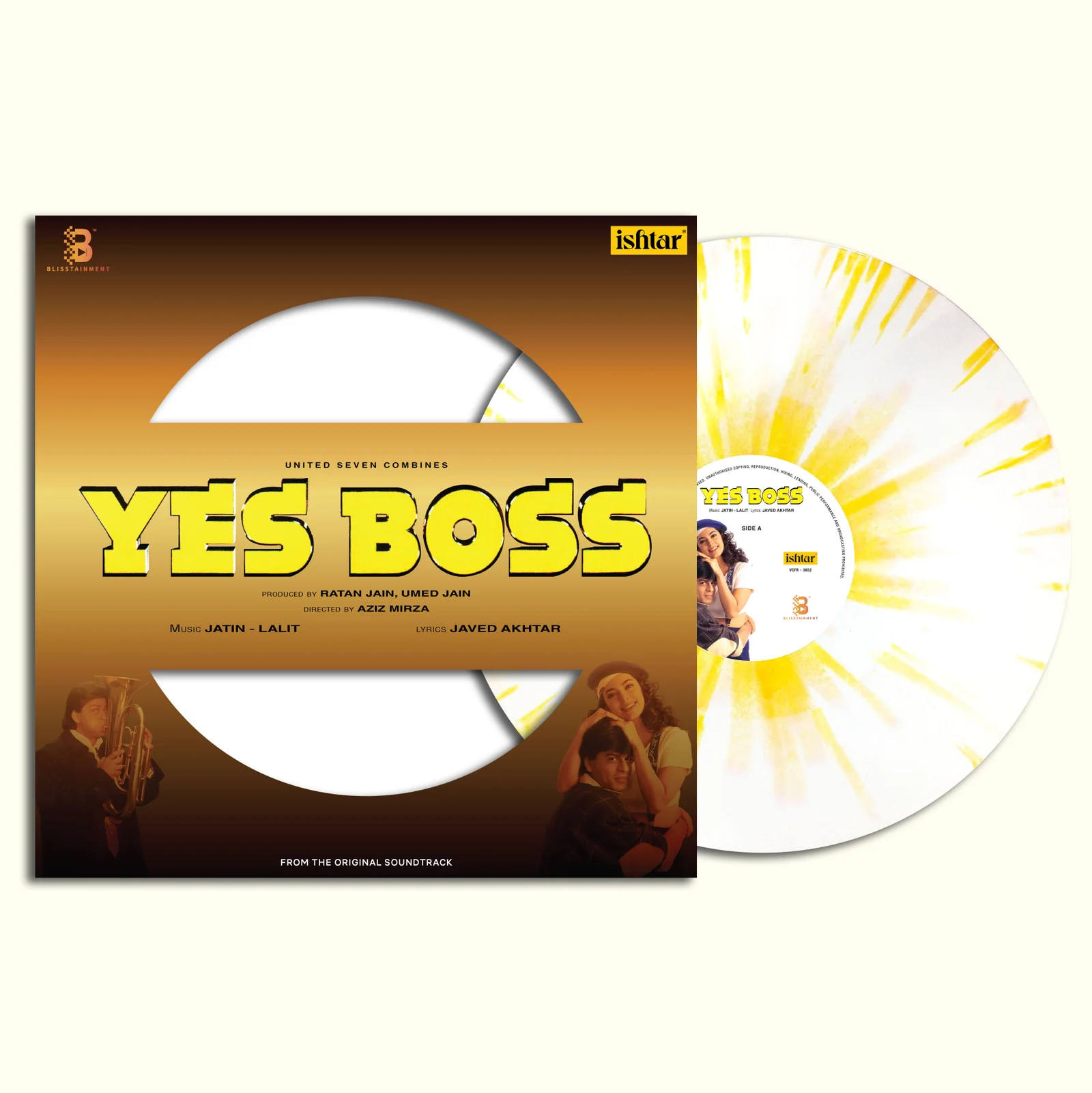 Yes Boss Splatter LP Vinyl Record by Jatin-Lalit