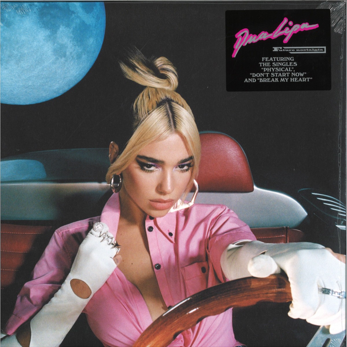 Dua Lipa Future Nostalgia vinyl LP album cover released by Warner Bros